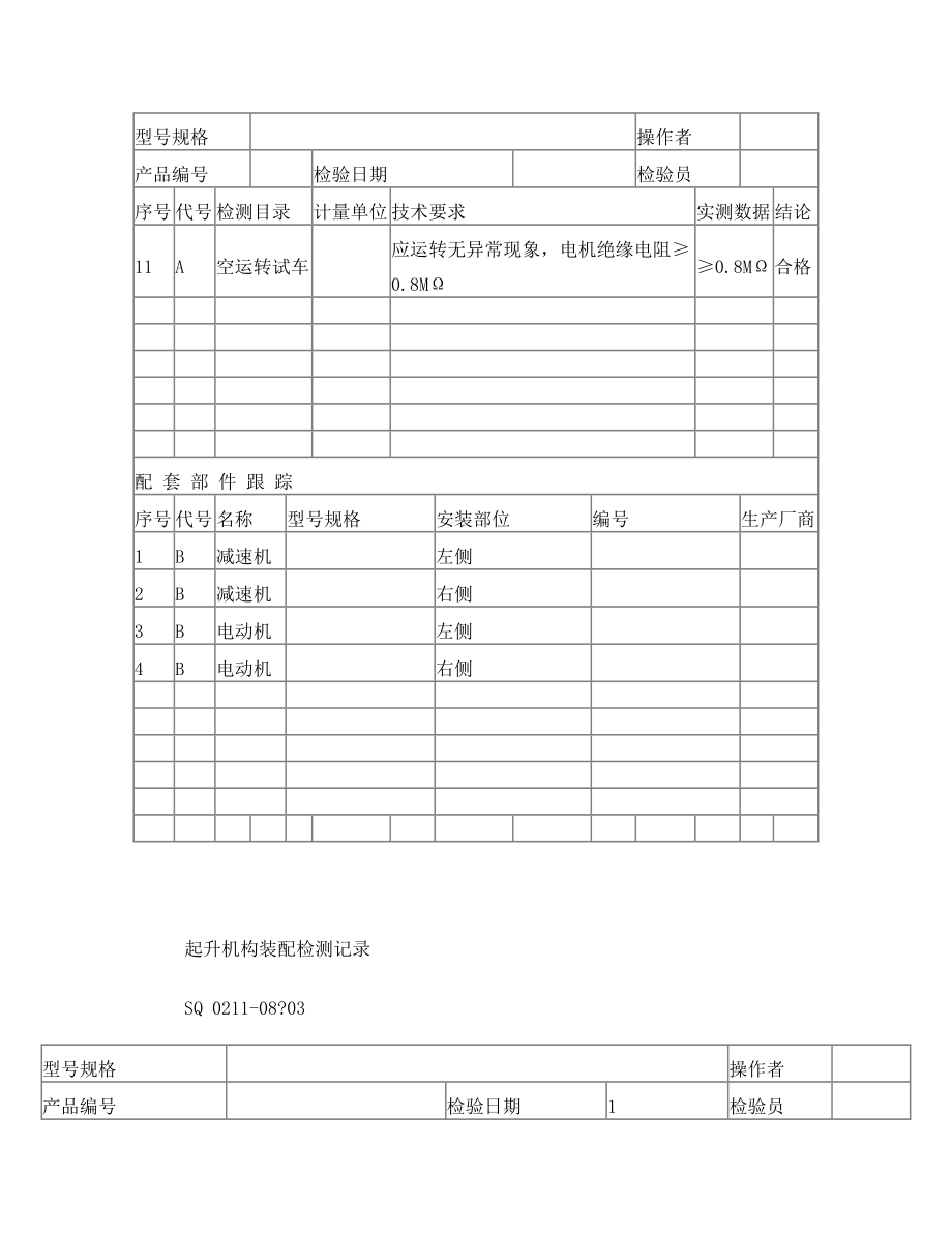 通用桥式起重机检验报告.doc