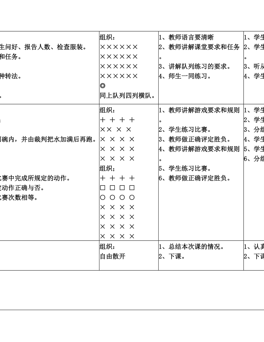 小学二年级体育课教案上.doc