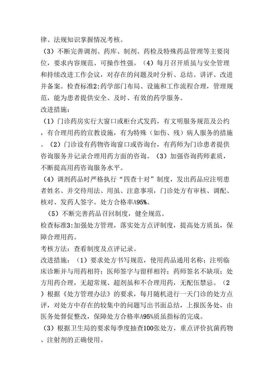 医疗质量安全管理和持续改进实施方案.doc