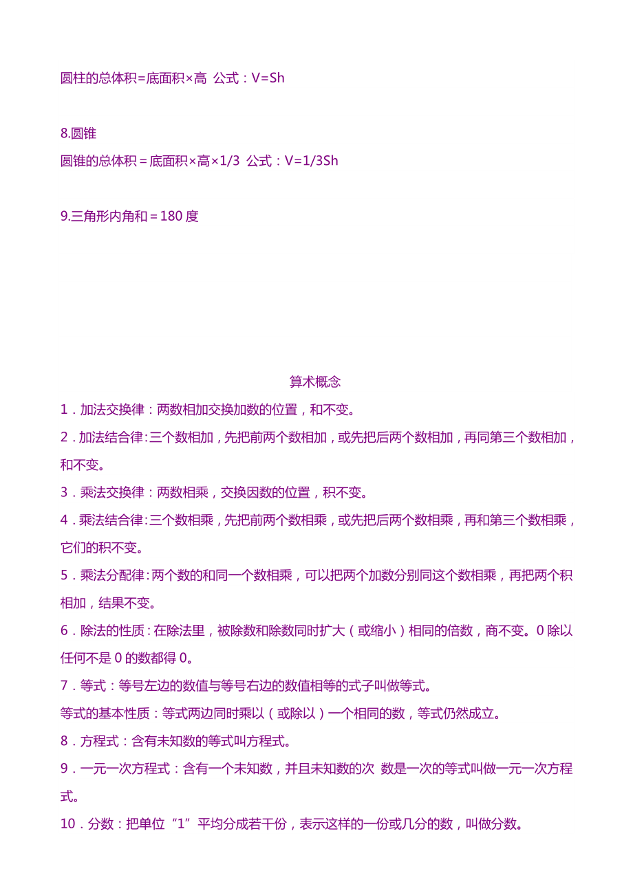 小学数学小学数学所有公式.doc