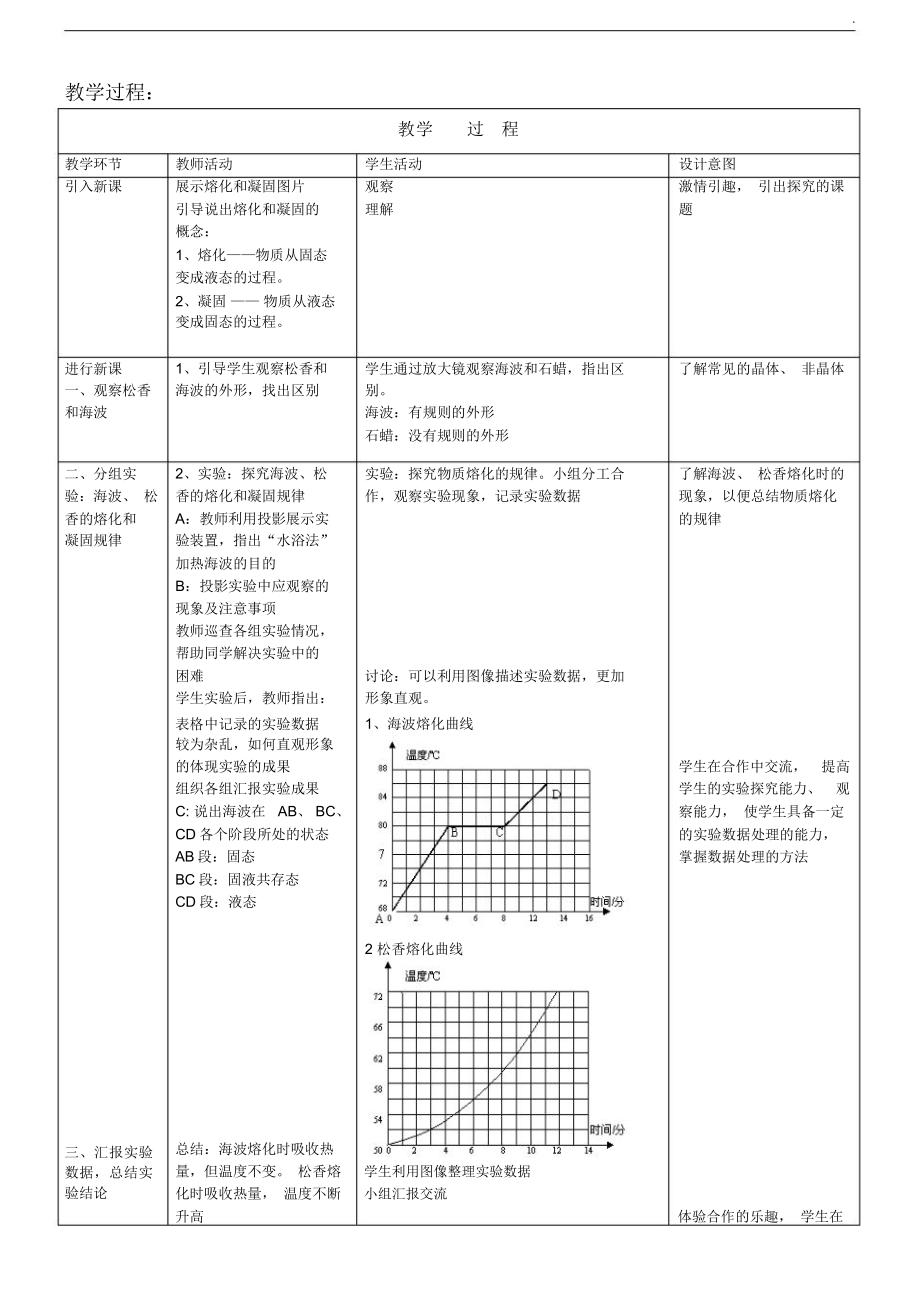 熔化和凝固教学设计.doc