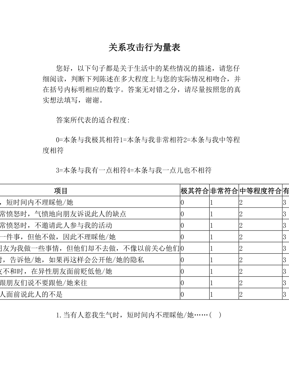 关系攻击行为量表.doc