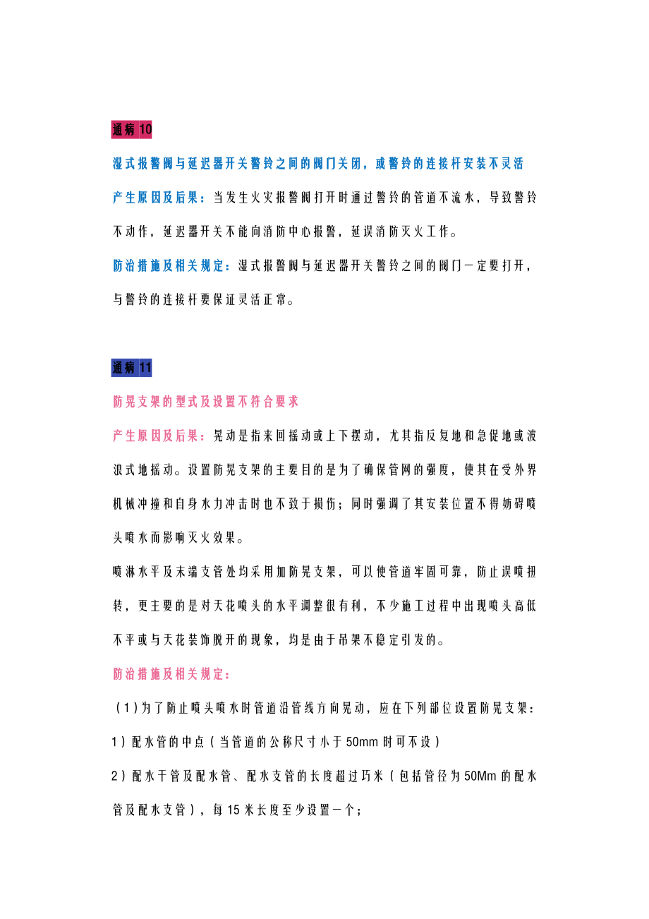 25个消防喷淋系统安装通病.doc