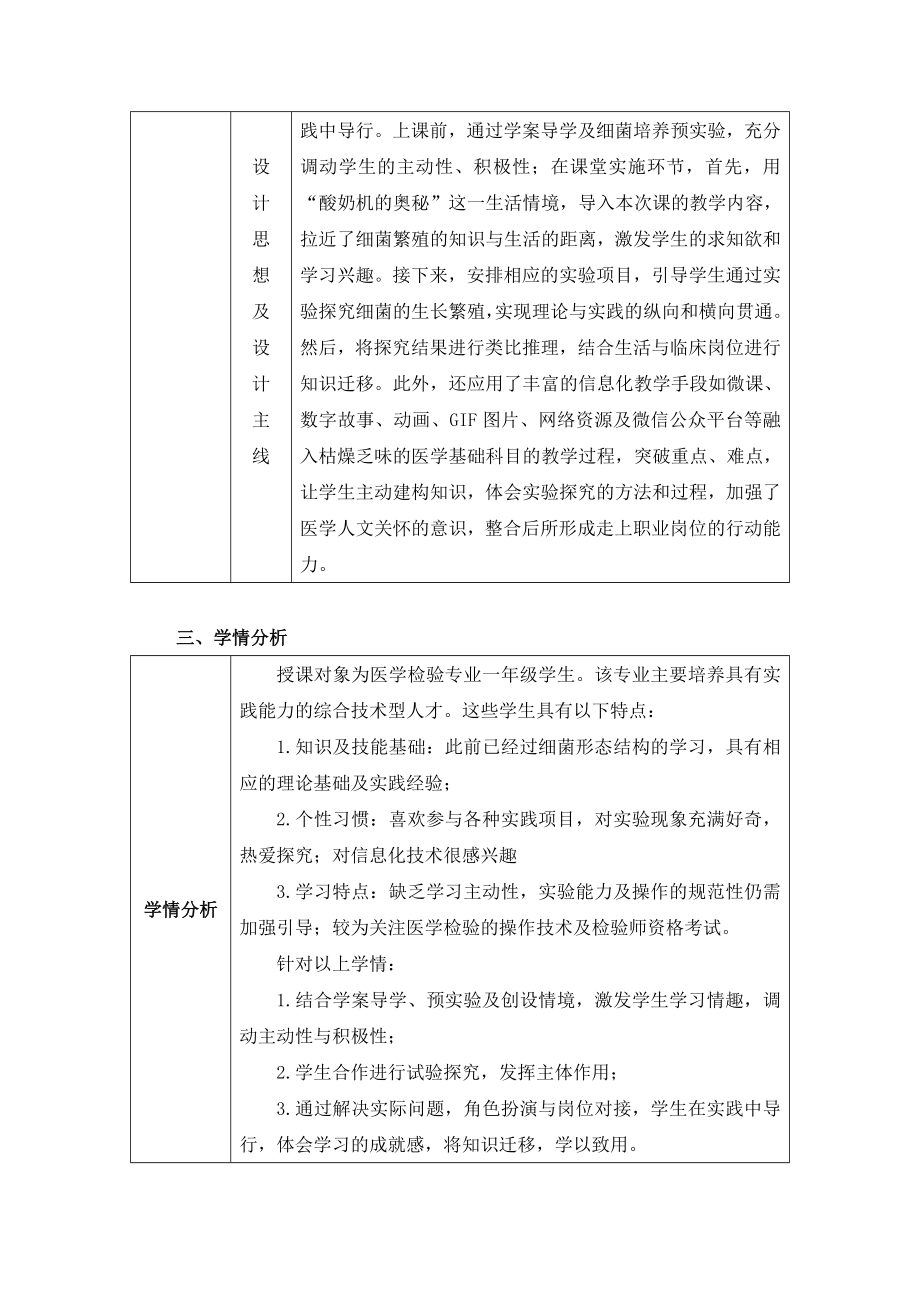 细菌的生长繁殖创新说课大赛教学设计方案创新说课大赛教学设计.doc