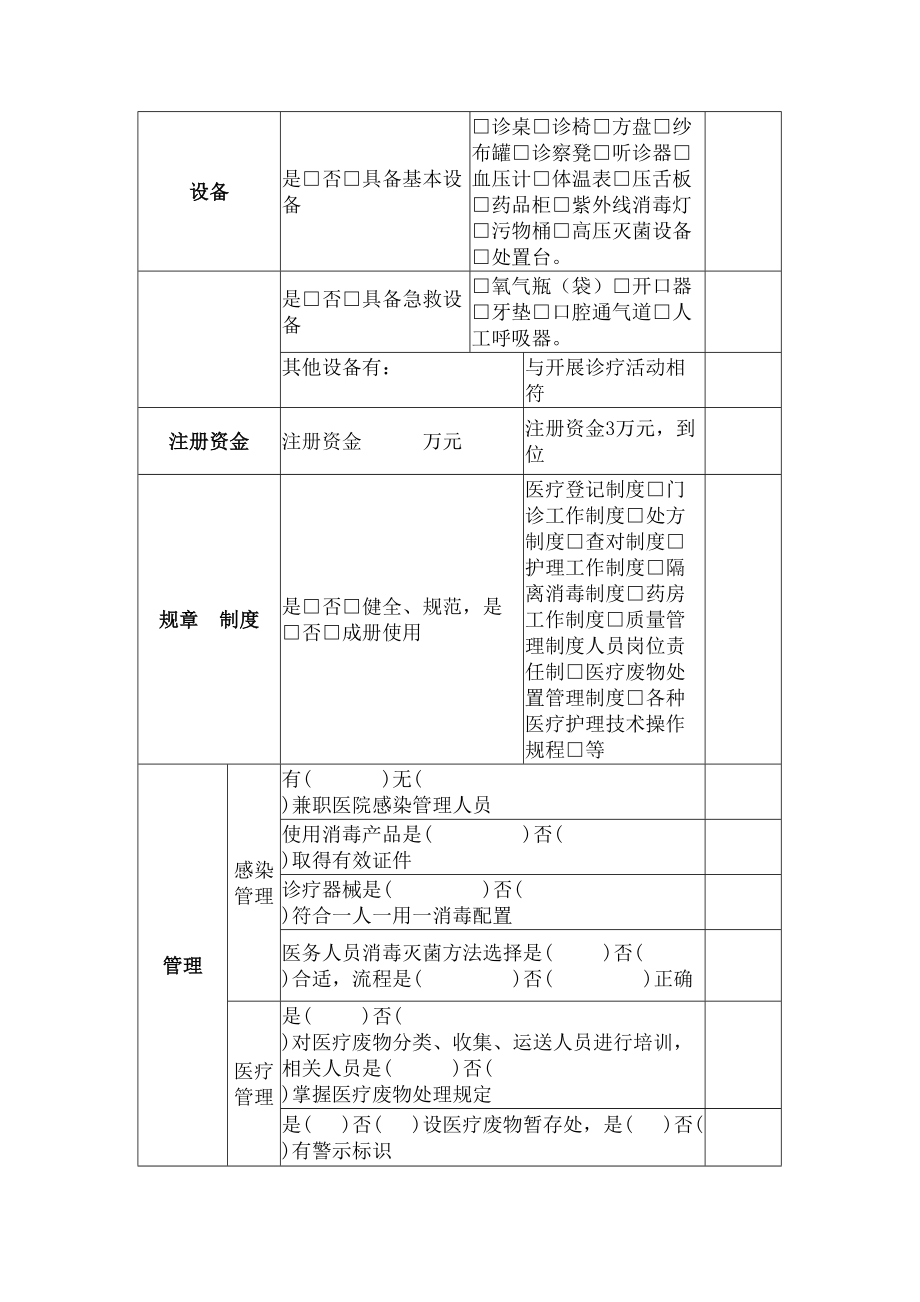 内科诊所标准.doc