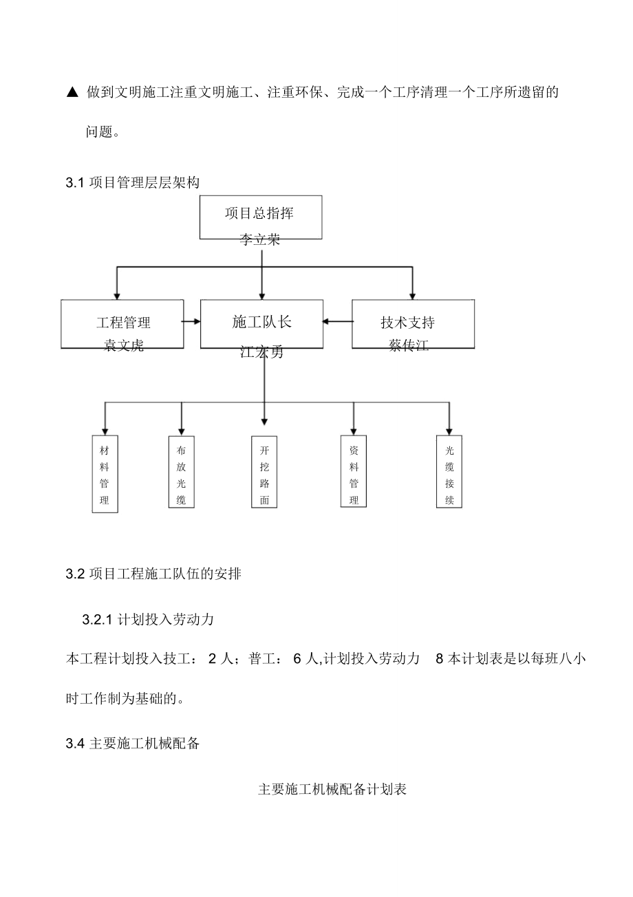 公安监控光缆施工组织设计.doc