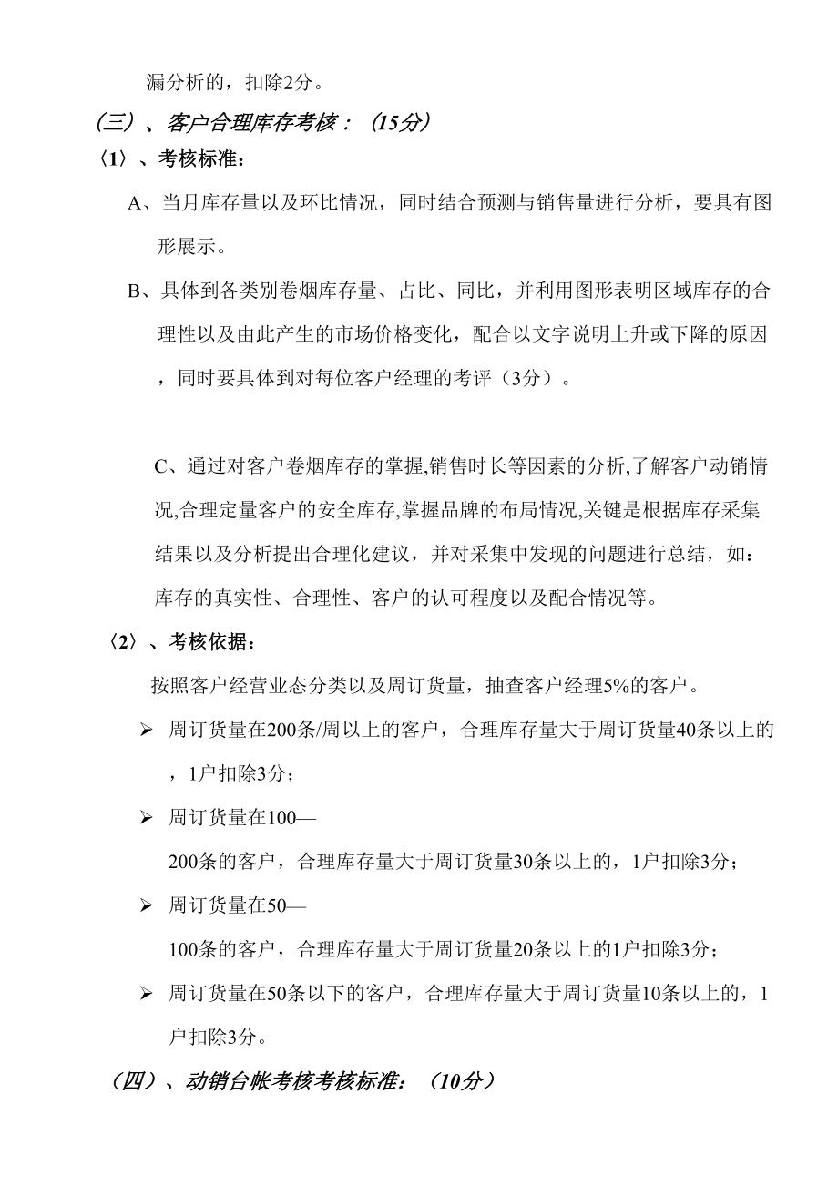 烟草公司营销中心客户经理管理考评办法.doc