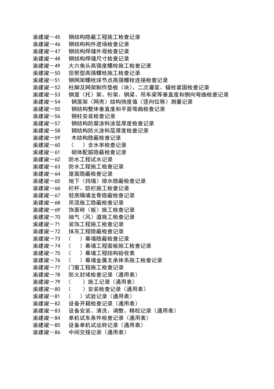 渝建竣资料全套表格.doc