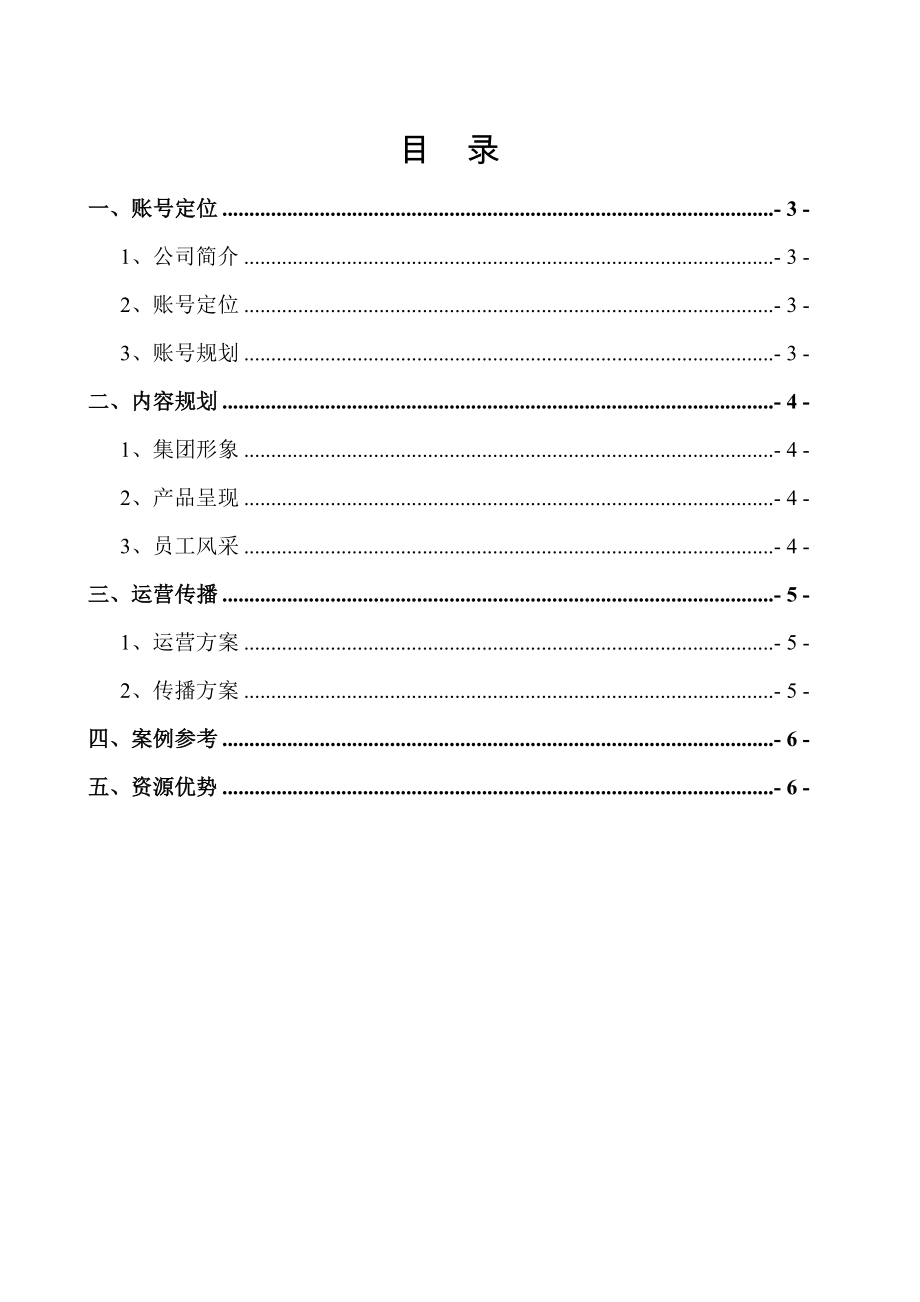 公司短视频平台矩阵账号运营提案策划方案.doc