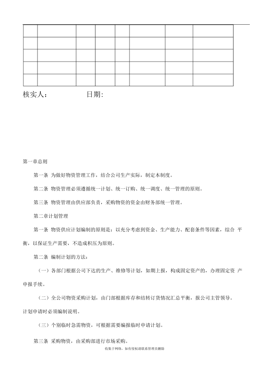 物资领用管理制度培训资料.doc