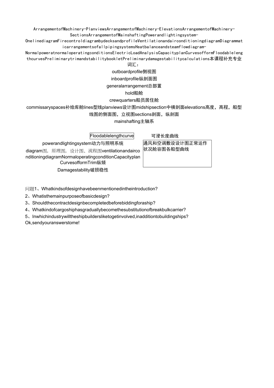 船舶工程专业英语.doc