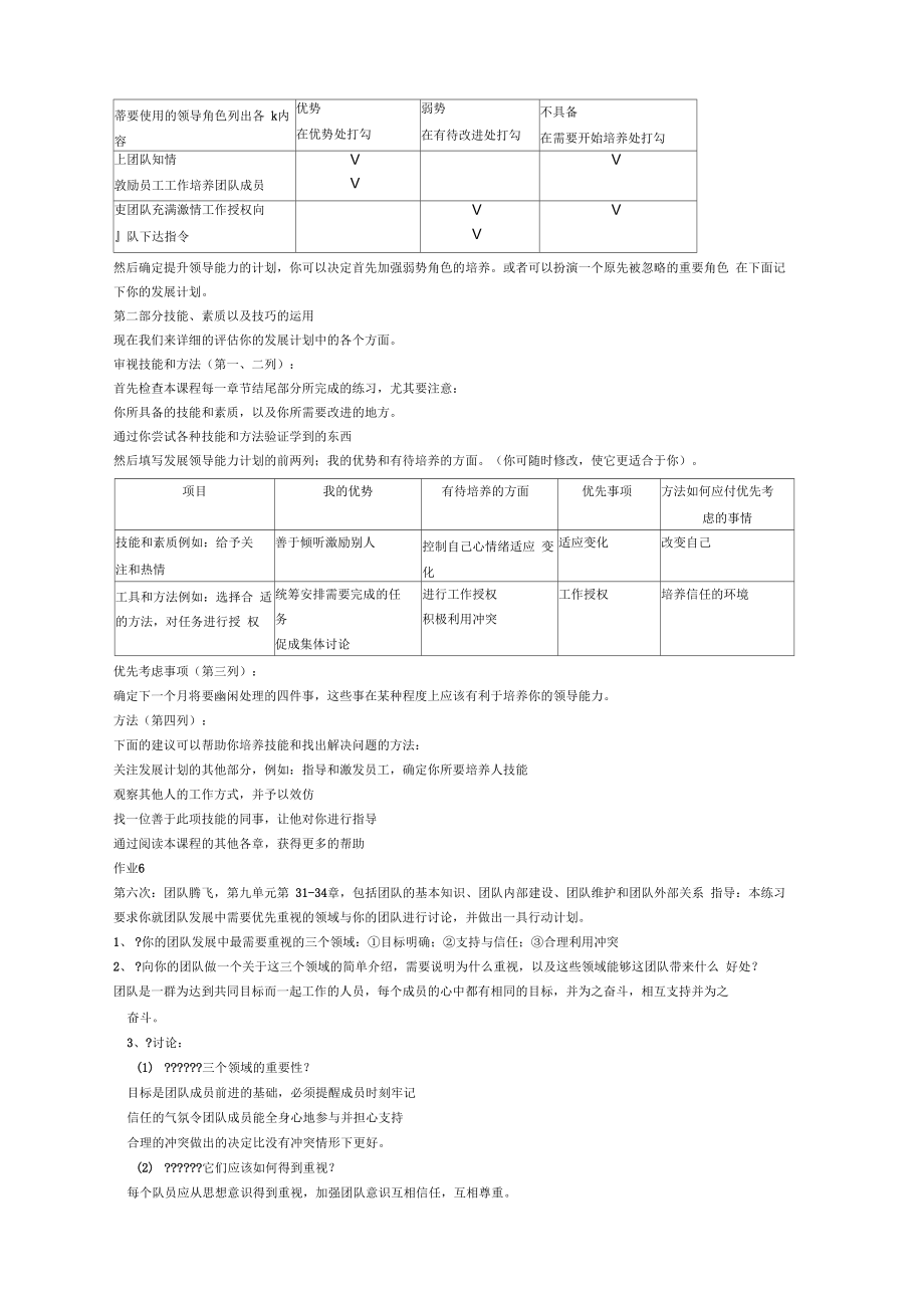 个人与团队管理形成性考核册.doc