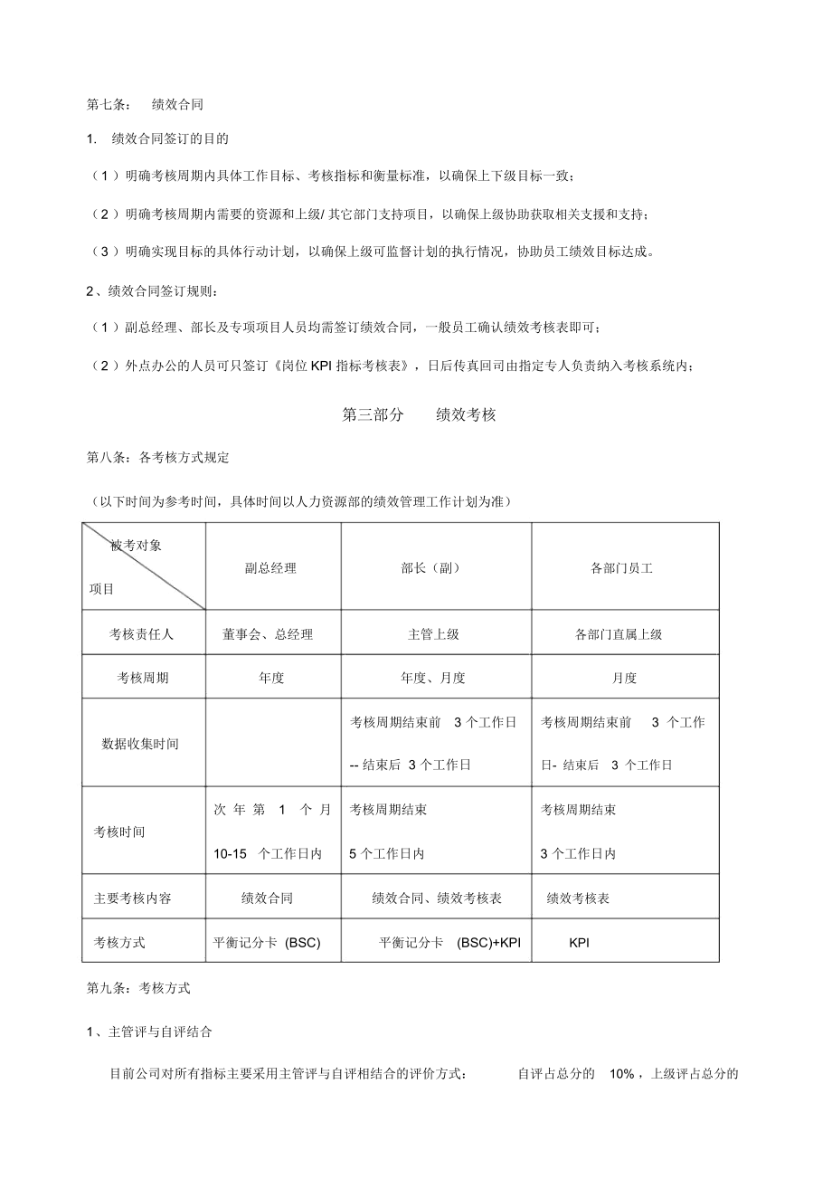 绩效考核管理优质方案实用制度.doc