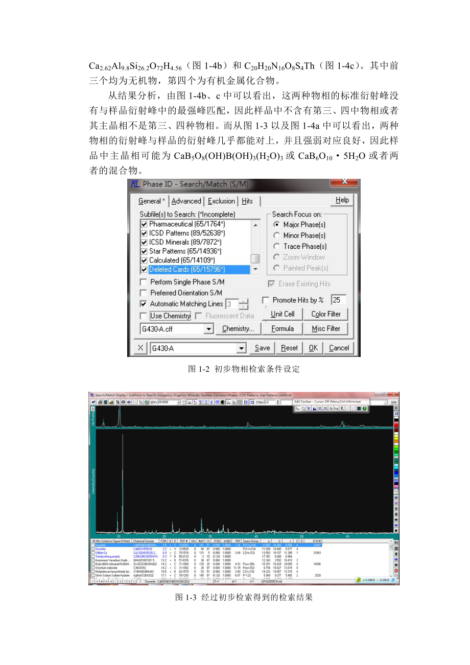 jade分析物相关及其晶胞参数和晶粒尺寸计算过程.doc