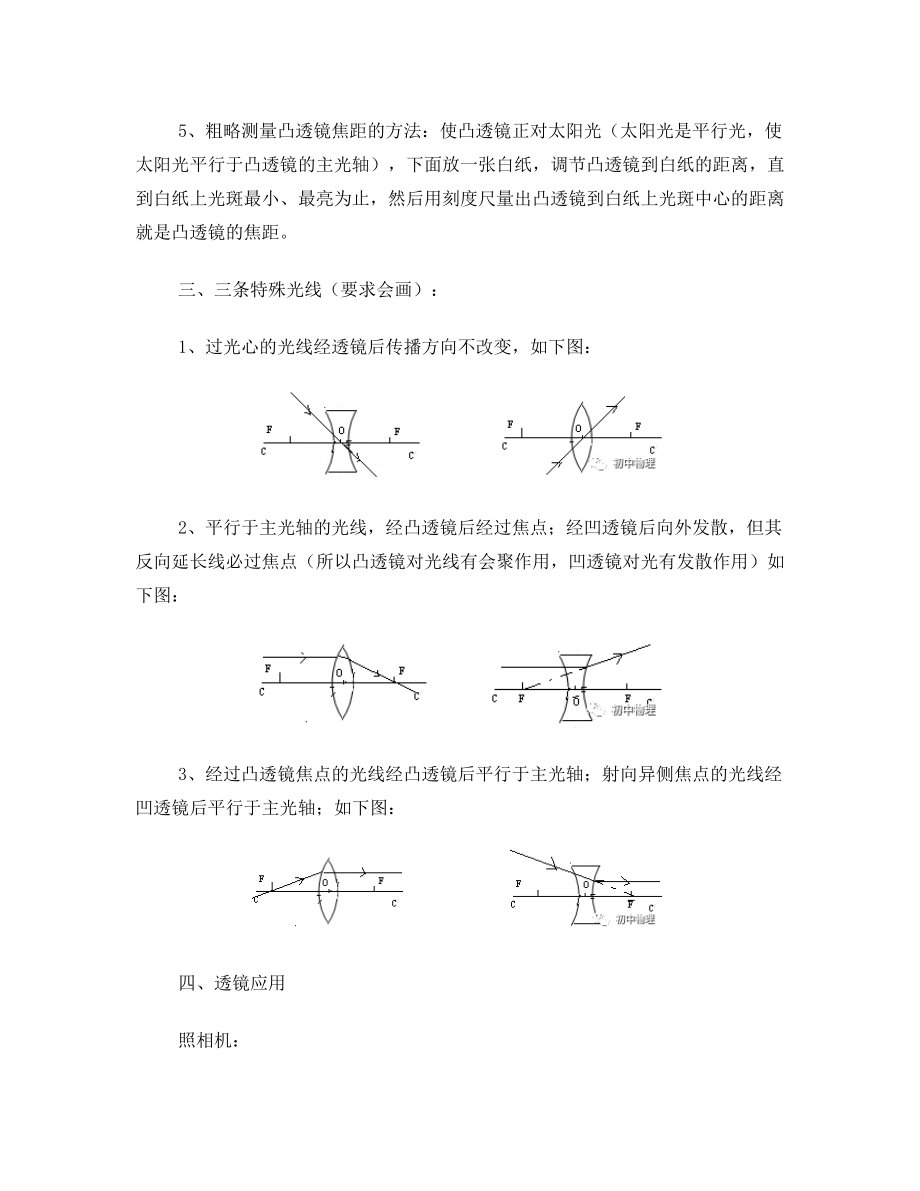 初中光学知识总结.doc