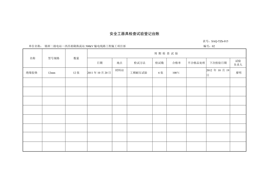 5、安全工器具检查试验登记台账.doc