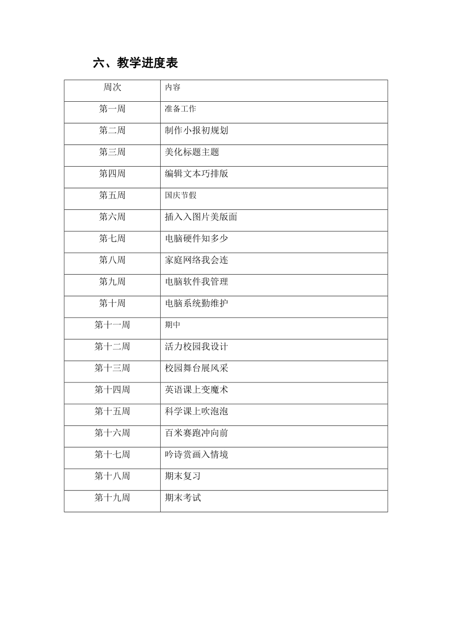 五年级小学信息技术教学计划.doc