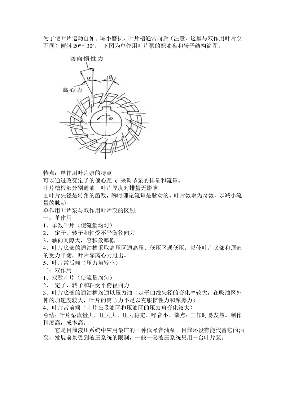 单作用叶片泵.doc