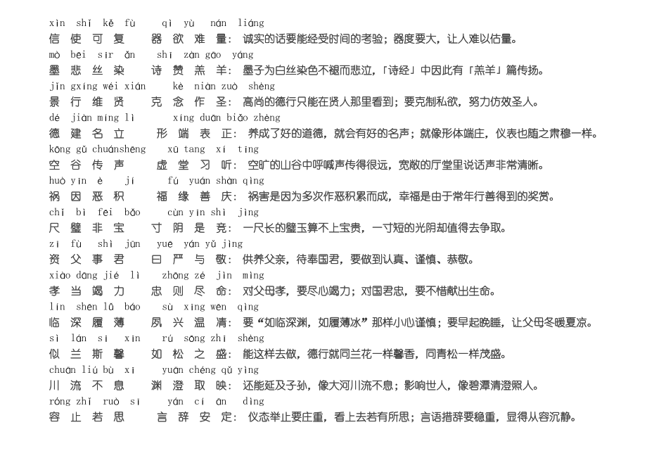 千字文拼音版全文附解释(已整理).doc