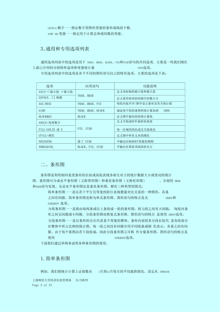 Sas条形图、圆饼图和星形图1分析.doc