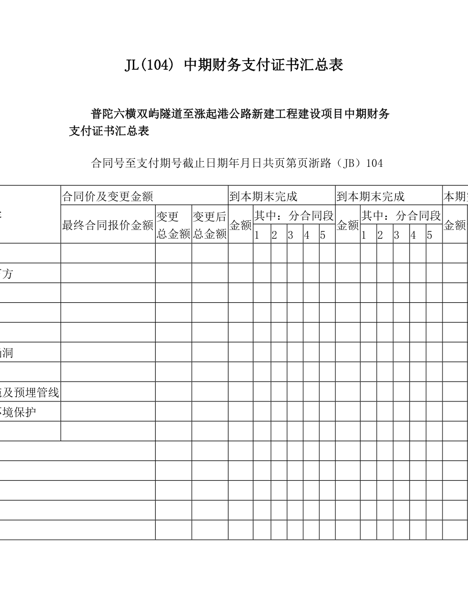 JL(104)中期财务支付证书汇总表.doc