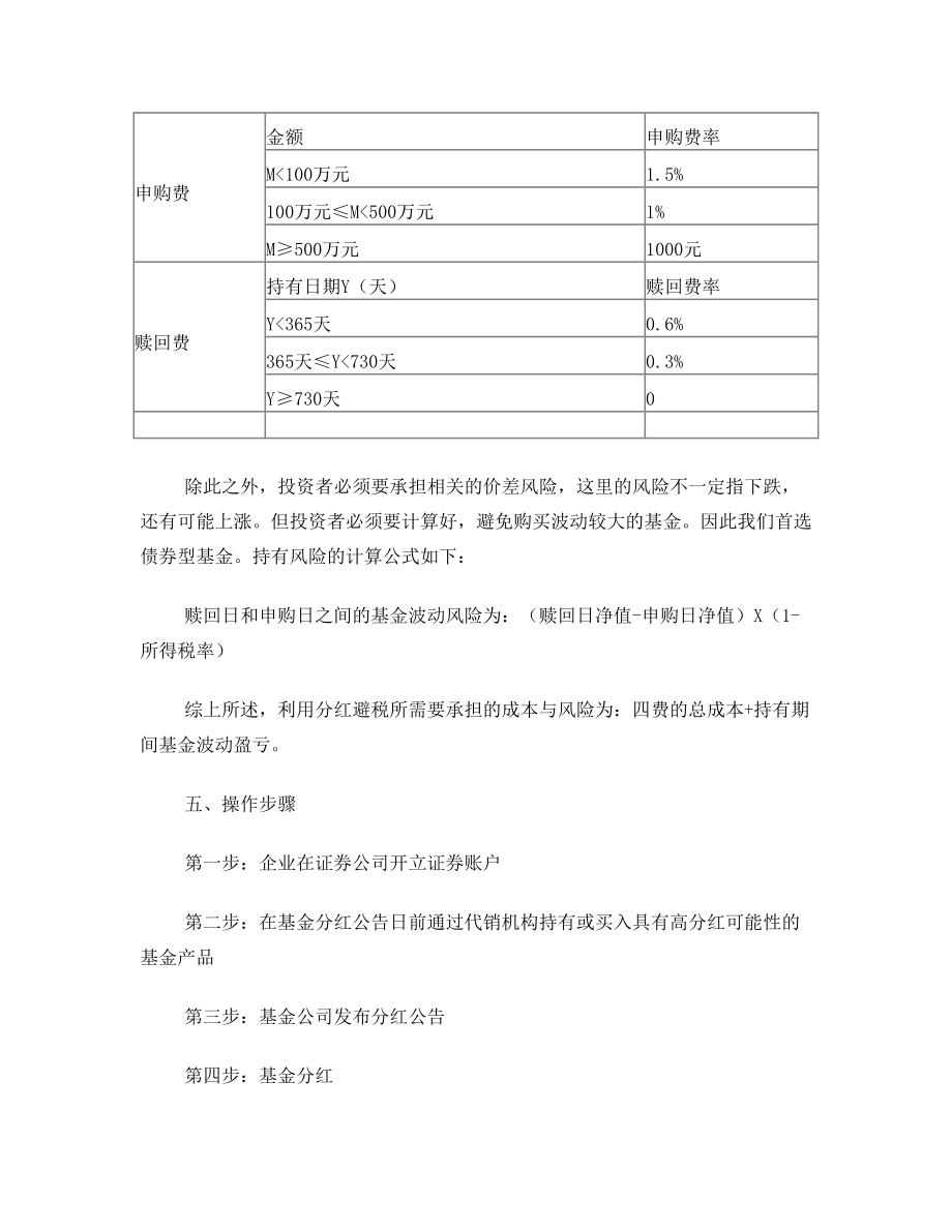 企业基金分红避税实操.doc