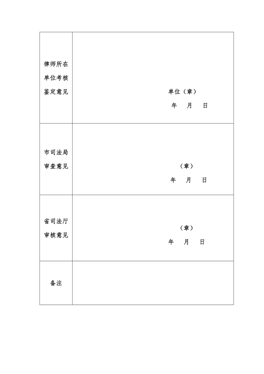 公司律师年度考核表.doc