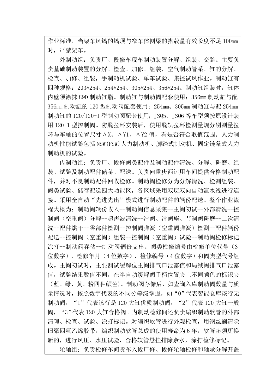 车辆段检修车间实习总结.doc