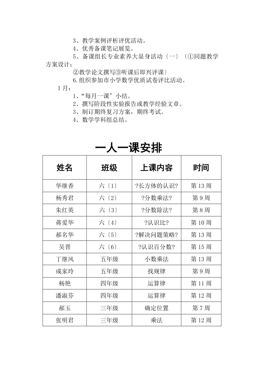 城中小学数学学科教研工作计划.doc