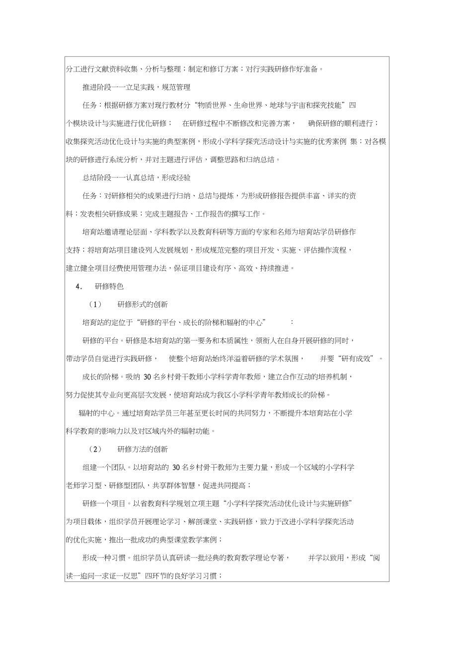 江苏省乡村骨干教师培育站方案评审活页.doc