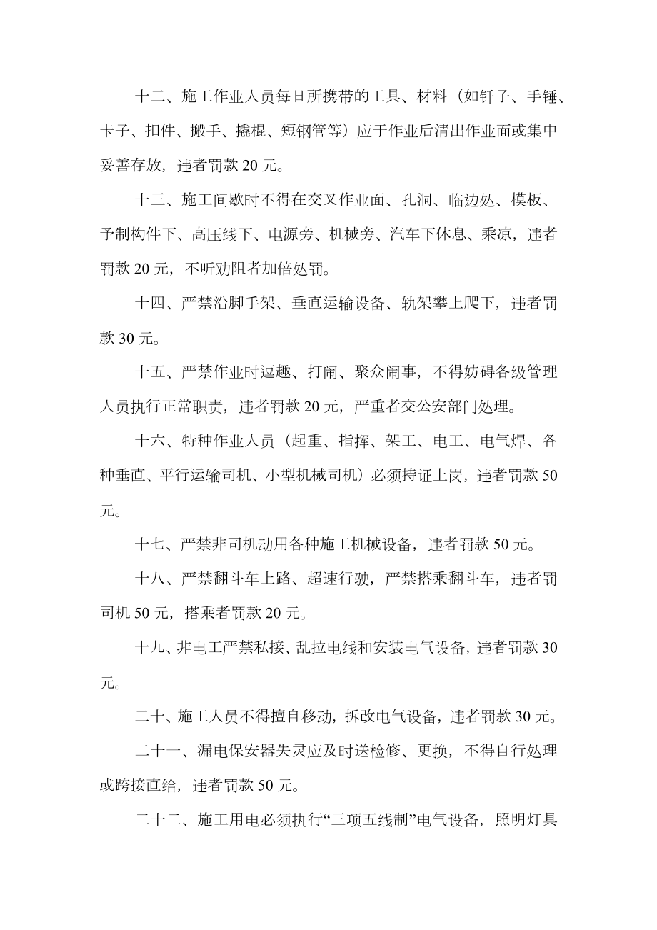 项目安全管理处罚规定.doc