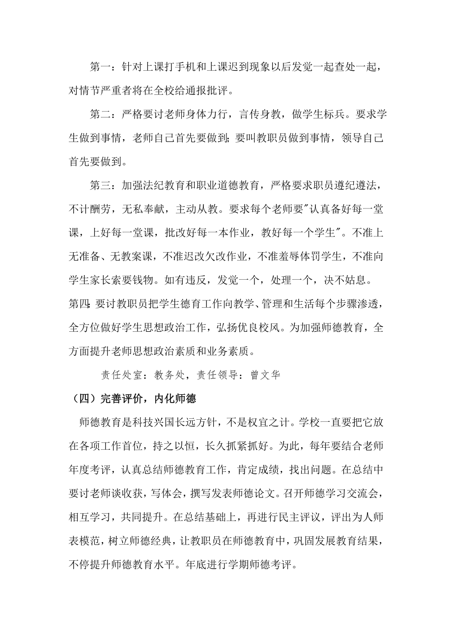 芦溪中学师德师风建设专项整治专项方案.doc