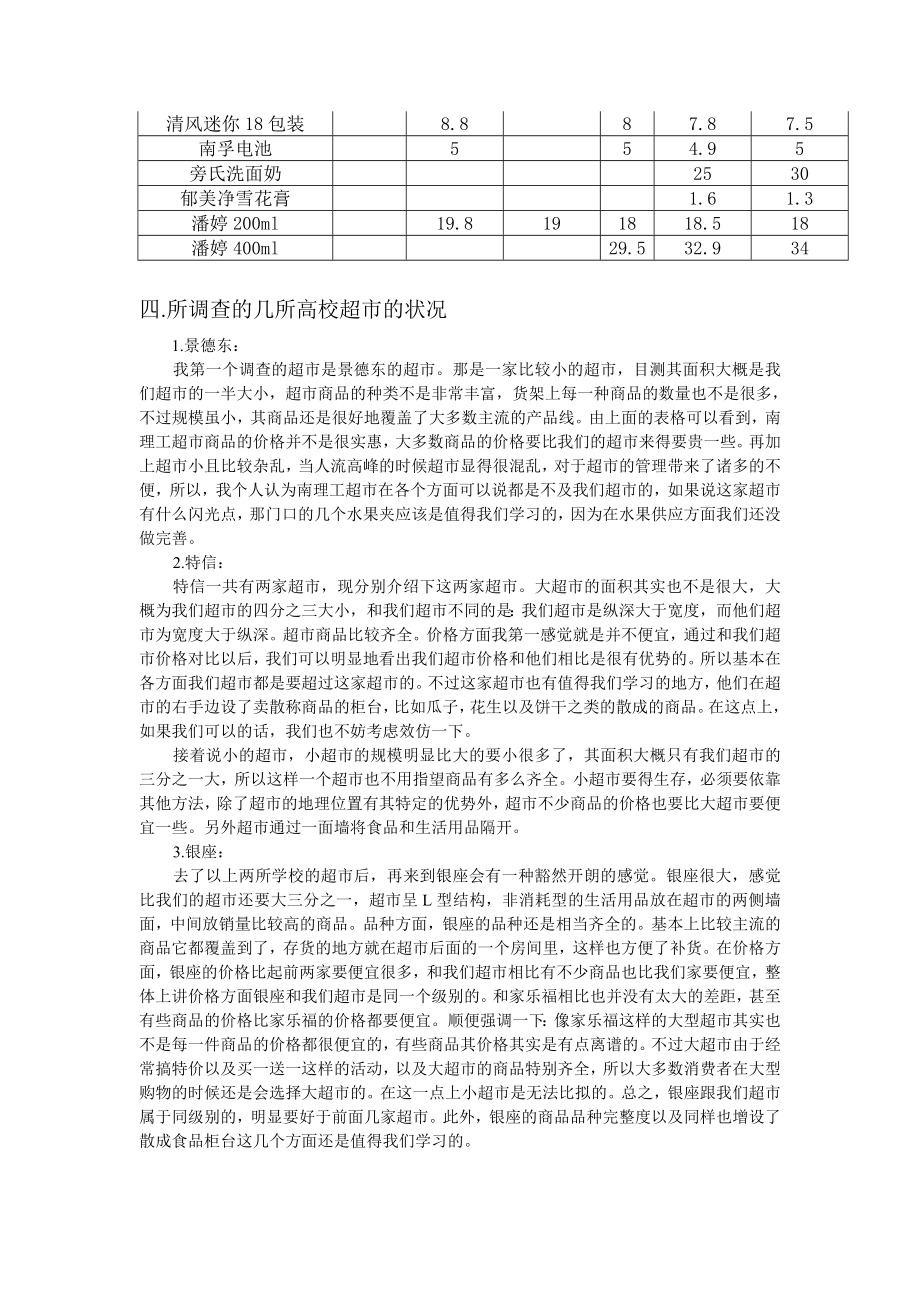 超市价格调查报告.doc