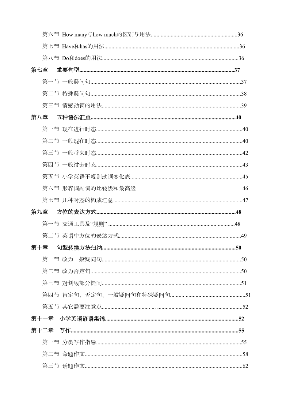 小学英语知识点汇总(超全强烈推荐).doc