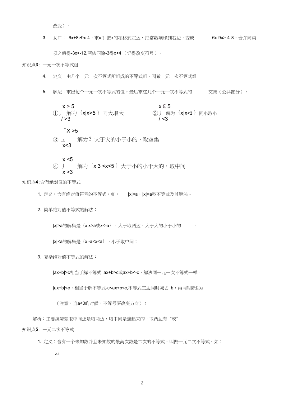 成人高考高升专数学常用知识点及公式(打印版).doc