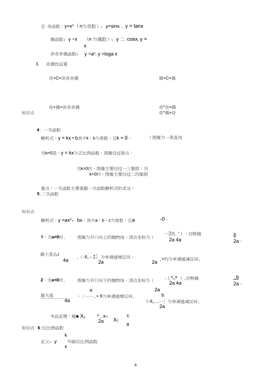 成人高考高升专数学常用知识点及公式(打印版).doc