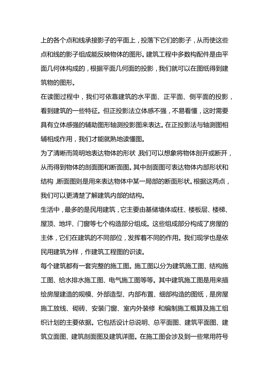 最新建筑识图实习心得体会_建筑识图见习工作心得.doc