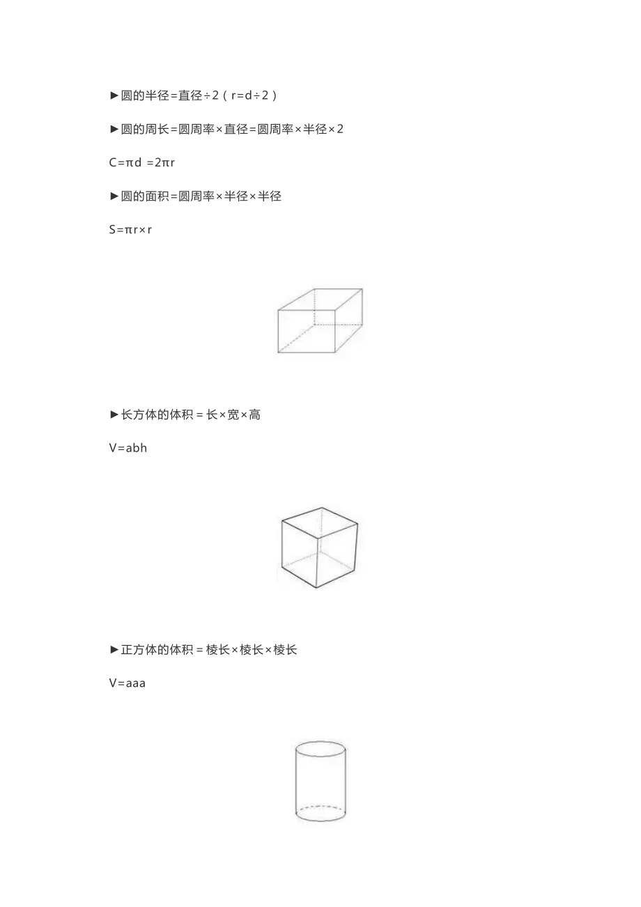 小升初数学公式汇总考试必备.doc