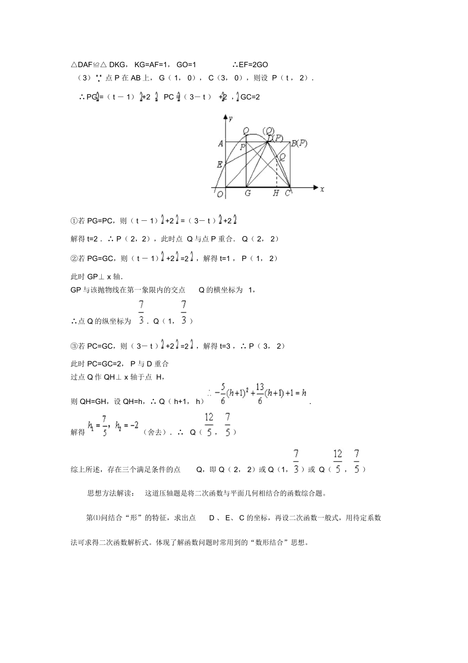 中考数学压轴题常见解题方法和思路.doc