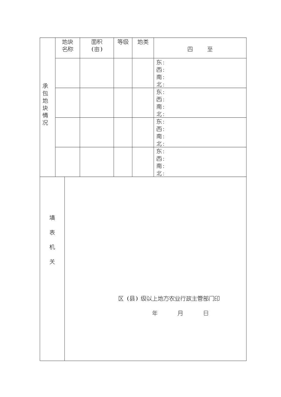 农村土地承包经营权证登记簿(样本).doc