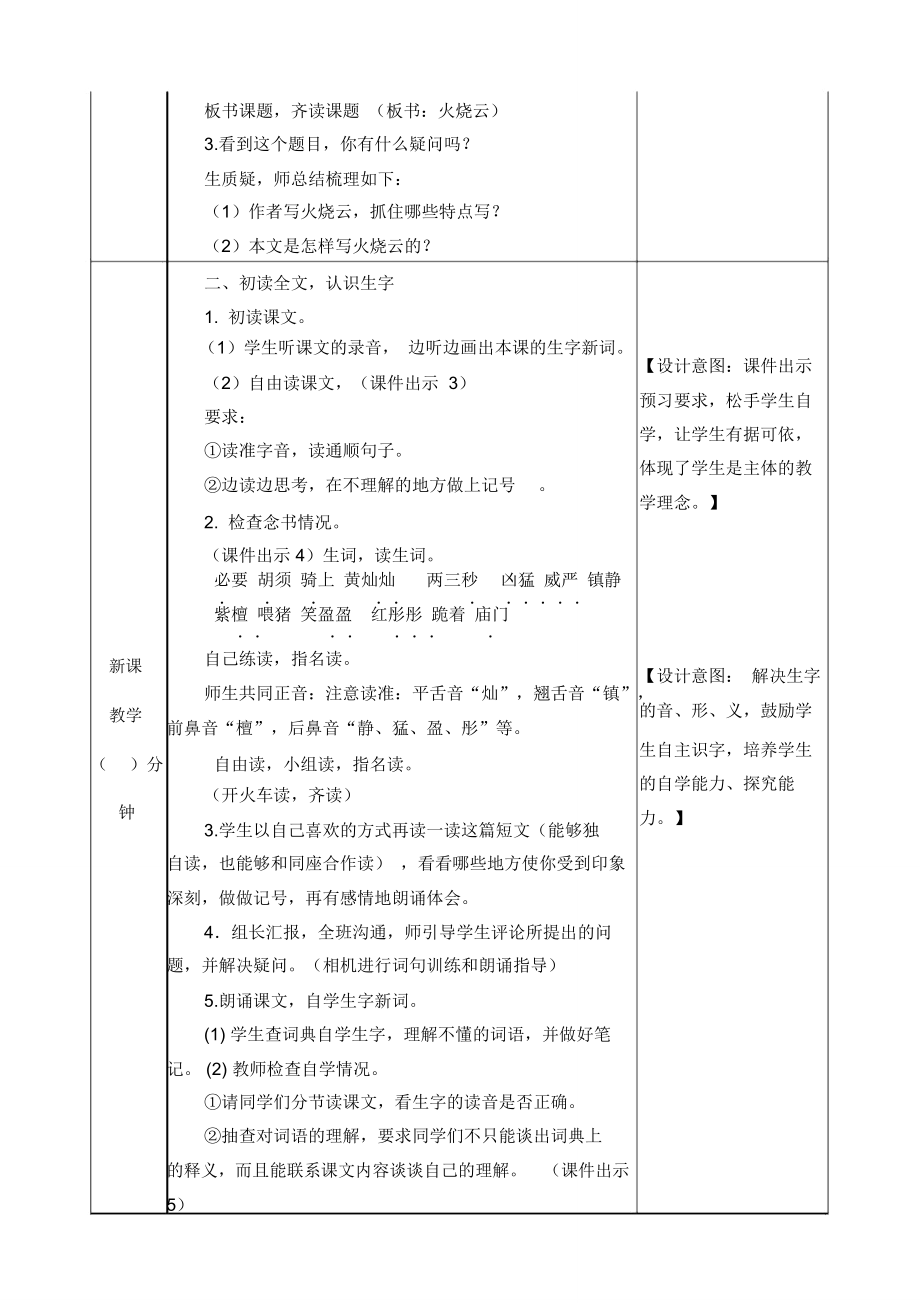 部编语文三年级下册24火烧云教案.doc