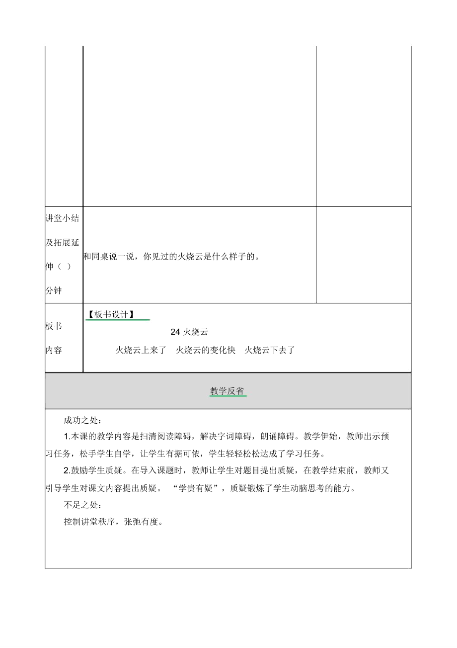 部编语文三年级下册24火烧云教案.doc