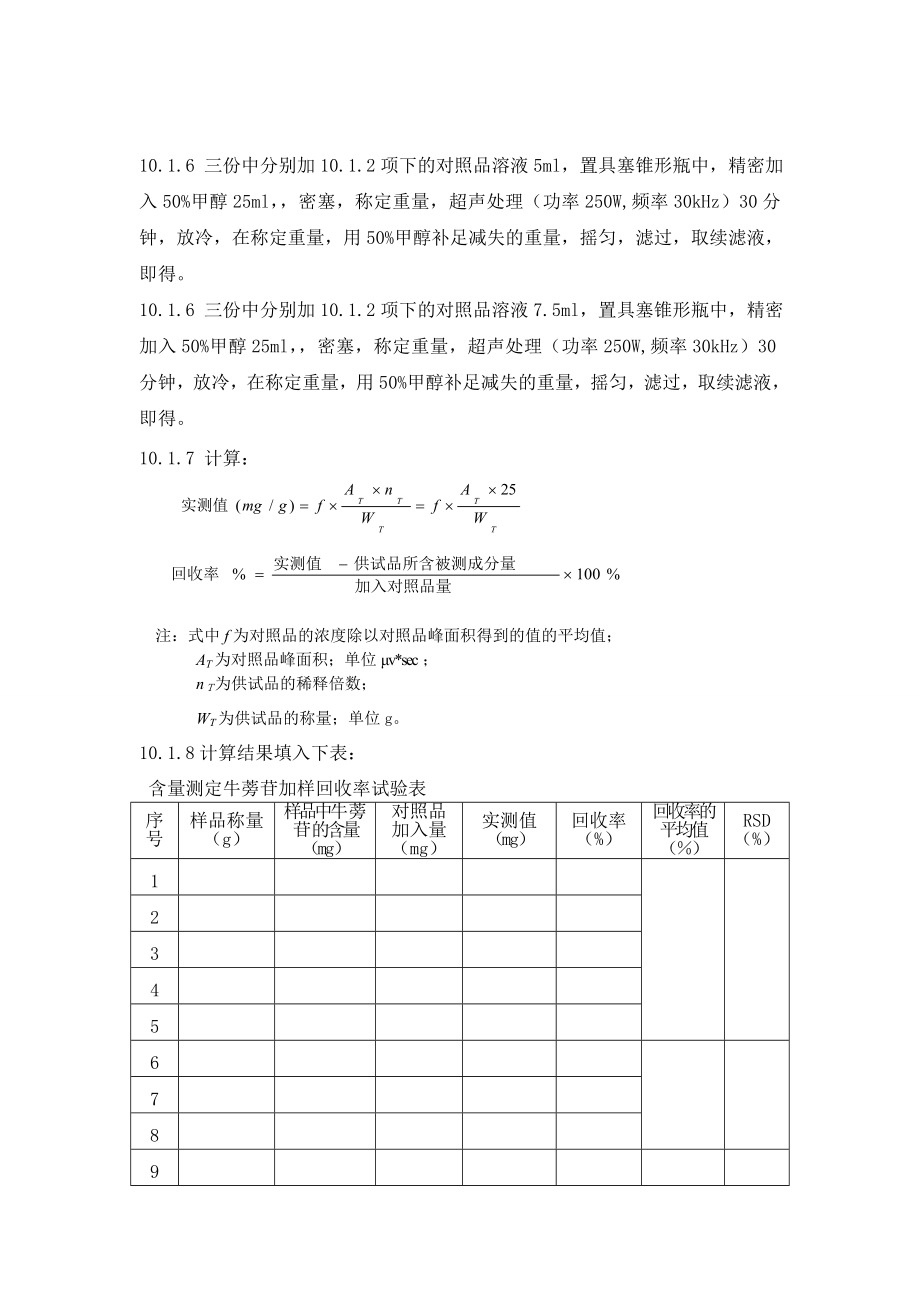 银翘散检验方法验证方案.doc