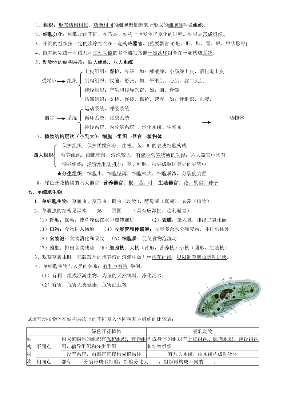 苏科版------生物七年级下册知识点总结.doc