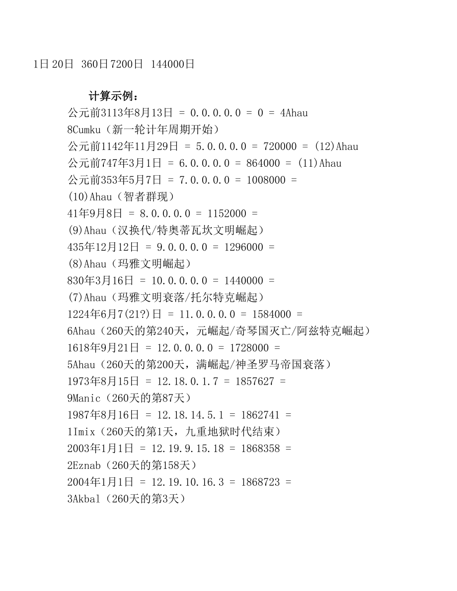 玛雅日历及其计算.doc