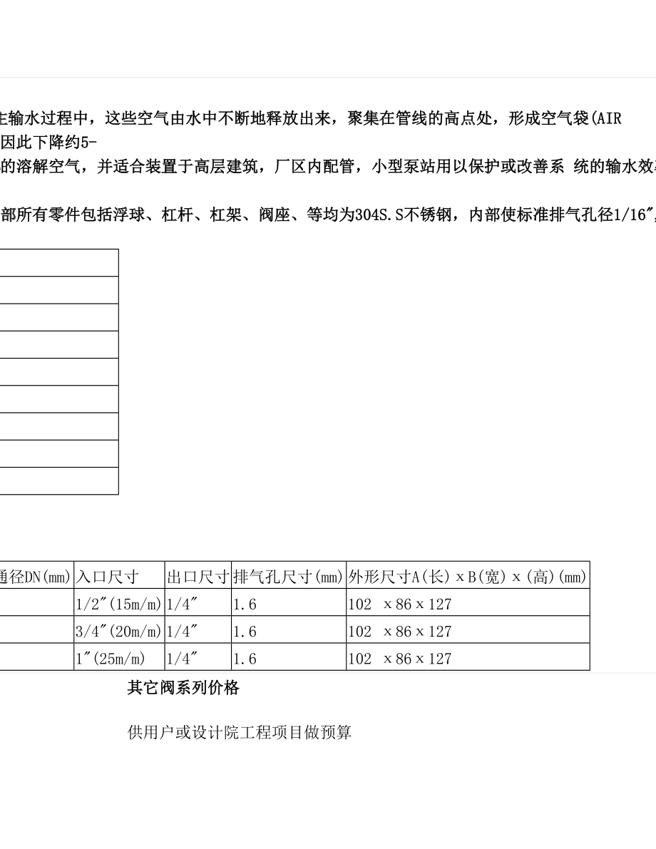 微量排气阀-ARVX微量排气阀.doc