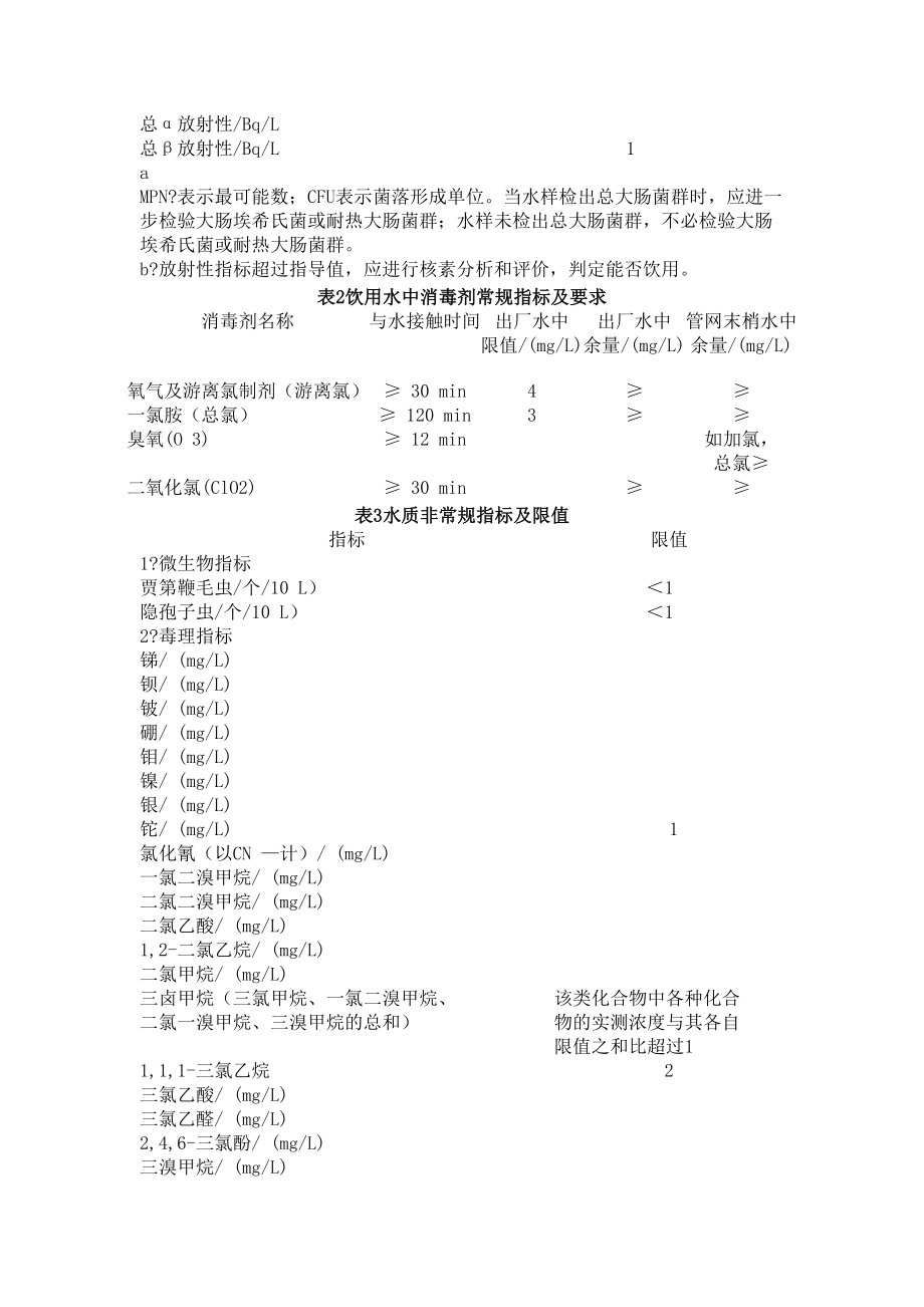 自来水水质国家标准修订稿.doc