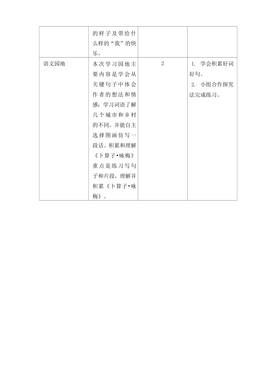 最新部编版四年级语文下册第一单元教材分析.doc