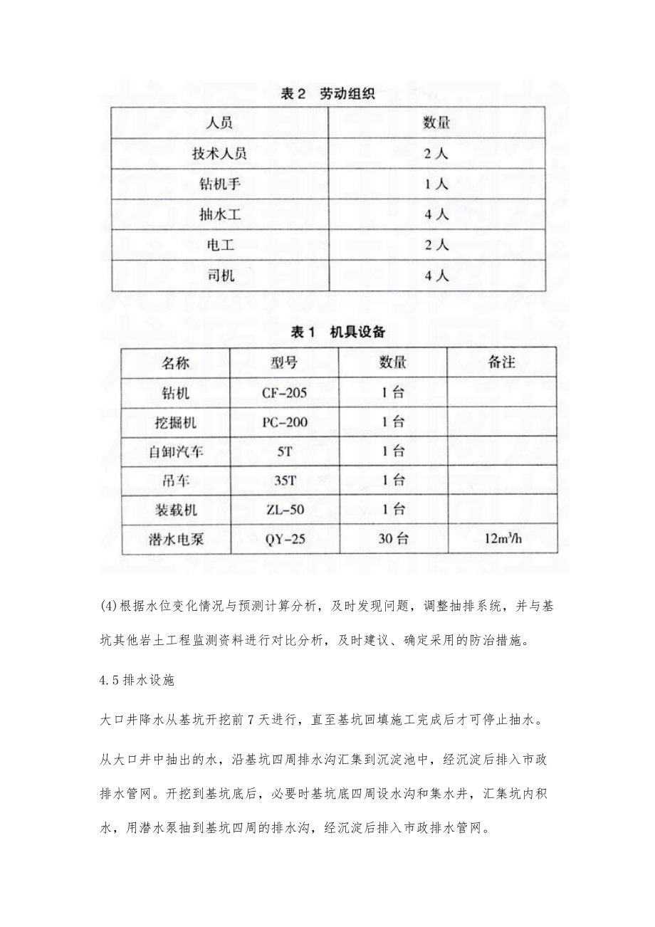 城市深基坑大口井井点降水施工工法.doc