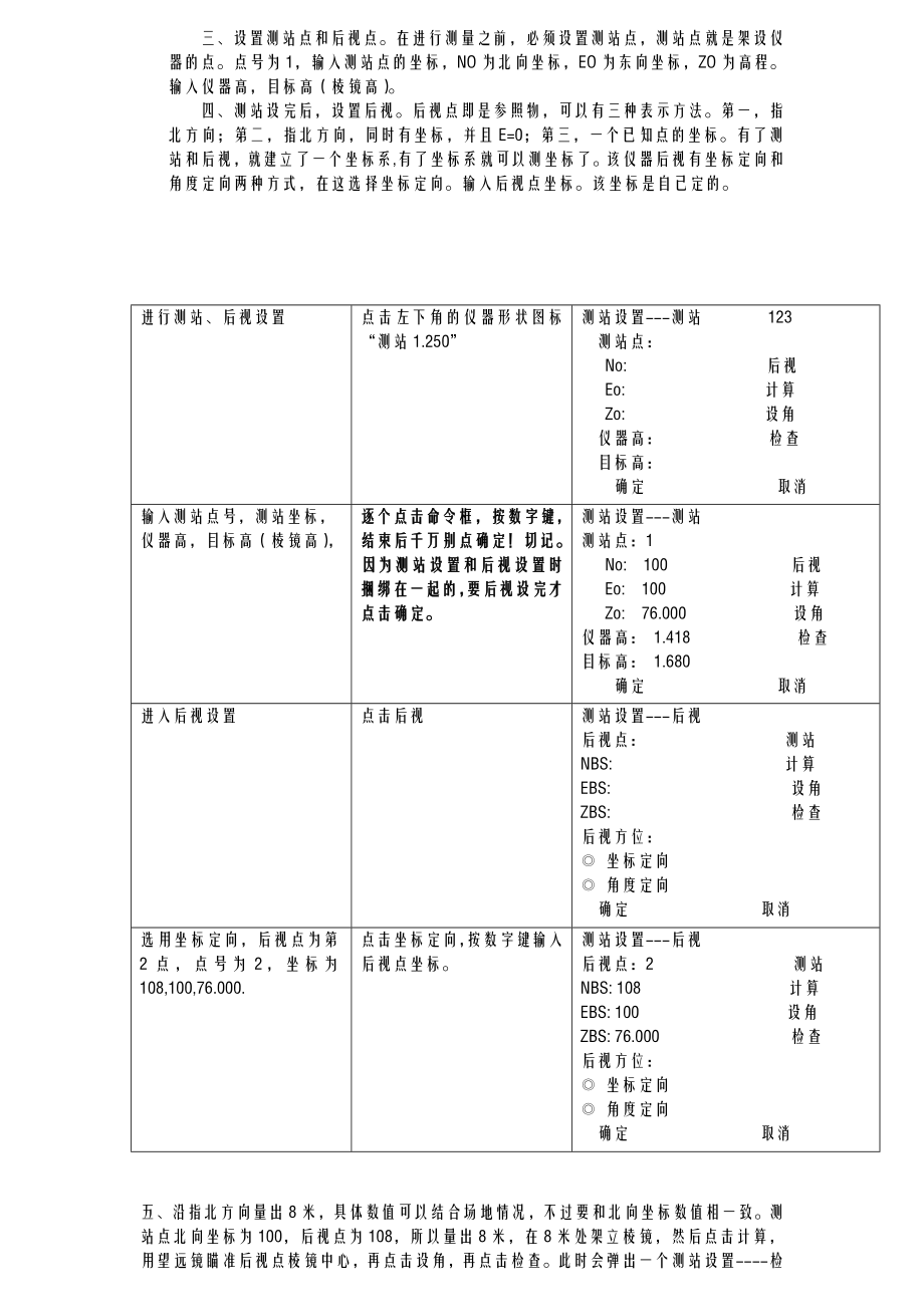 苏一光全站仪坐标测量教程.doc